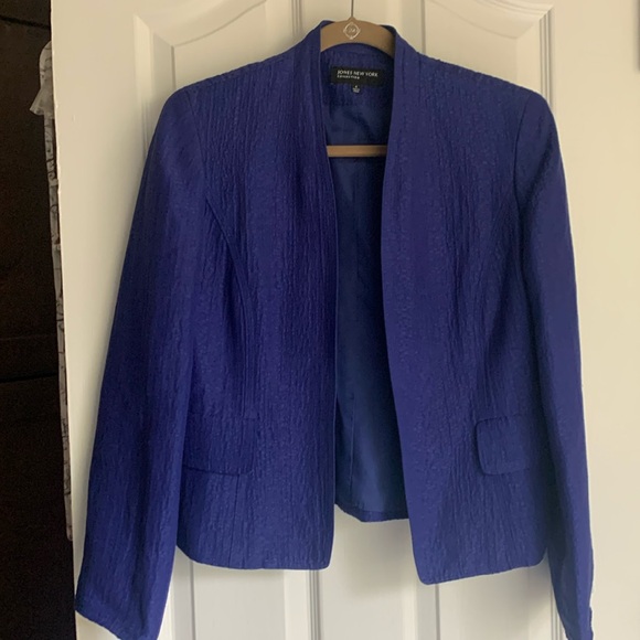 JNY size 4 Royal blue open dress jacket. - Picture 1 of 6
